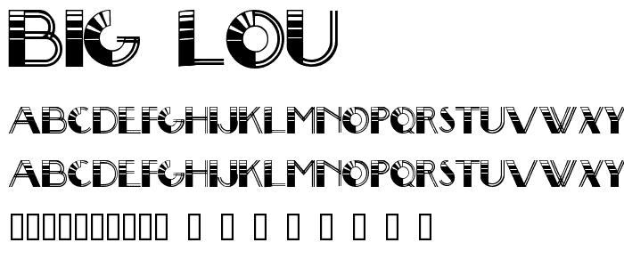 Big Lou font